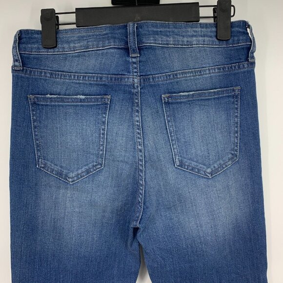 Pistola Jeans Blue Denim Skinny Ankle Fray Hem Mid Rise - Picture 7 of 8